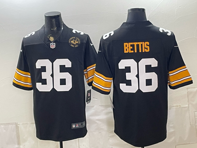 2026 Men Pittsburgh Steelers #36 Bettis Black Limited Nike NFL Jersey 0829007
